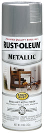 Rust-Oleum 7271830 Rust Preventative Spray Paint, Metallic, Silver, 11 oz Can