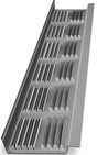 Master Flow LSV8 Soffit Vent, 2-3/4 in L, 1/4 in W, 68 sq-ft Net Free Ventilating Area, Aluminum, Mill, Pack of 50