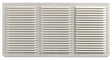 Master Flow EAC16X8W Undereave Vent, 8 in L, 16 in W, 65 sq-ft Net Free Ventilating Area, Aluminum, White, Pack of 36