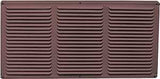 Master Flow EAC16X4BR Undereave Vent, 24 sq-ft Net Free Ventilating Area, Aluminum, Brown, Pack of 36