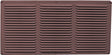 Master Flow EAC16X4BR Undereave Vent, 24 sq-ft Net Free Ventilating Area, Aluminum, Brown, Pack of 36