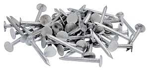 ProFIT 0132118 Hand Drive Roofing Nail, 1-3/4 in L, Flat Head, Steel, 11 ga, 1 lb