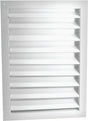 Master Flow DA1218W Dual Louver, 20-1/2 in L, 14-1/2 in W, Aluminum, White