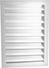 Master Flow DA1424W Dual Louver, 26-3/8 in L, 16-1/2 in W, Aluminum, White