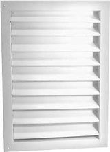 Master Flow DA1824W Dual Louver, 26-3/8 in L, 20-1/2 in W, Aluminum, White