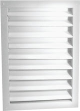 Master Flow DA1824W Dual Louver, 26-3/8 in L, 20-1/2 in W, Aluminum, White