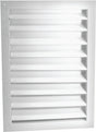 Master Flow DA1824W Dual Louver, 26-3/8 in L, 20-1/2 in W, Aluminum, White