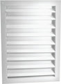 Master Flow DA2430W Dual Louver, 32-1/4 in L, 26-1/2 in W, Aluminum, White