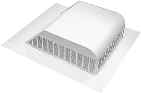 Master Flow SSB960AW Louver, 18 in L, 20-1/2 in W, Aluminum, White, Roof Installation, Pack of 8
