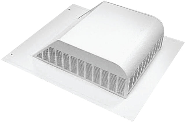 Master Flow SSB960AW Louver, 18 in L, 20-1/2 in W, Aluminum, White, Roof Installation, Pack of 8