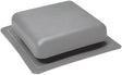 Master Flow RT65G Roof Louver, 18-1/2 in L, 18 in W, Resin, Gray, Pack of 10