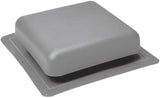 Master Flow RT65G Roof Louver, 18-1/2 in L, 18 in W, Resin, Gray, Pack of 10