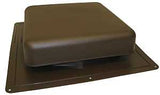 Master Flow RT65BR Roof Louver, 18-1/2 in L, 18 in W, Resin, Brown, Pack of 10
