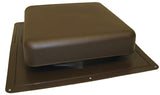 Master Flow RT65BR Roof Louver, 18-1/2 in L, 18 in W, Resin, Brown, Pack of 10