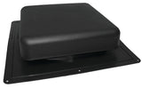 Master Flow RT65BL Roof Louver, 18-1/2 in L, 18 in W, Resin, Black, Pack of 10