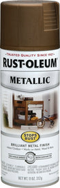 Rust-Oleum 7274830 Rust Preventative Spray Paint, Metallic, Antique Brass, 11 oz Can
