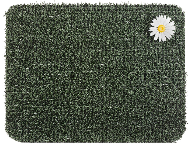 Grassworx 10372027 Door Mat, 24 in L, 18 in W, Rectangular, Forest Green