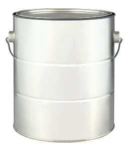 Valspar 60689 Empty Paint Can, 1 gal Capacity, Metal, Chrome