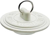 Plumb Pak Duo Fit Series PP22003 Drain Stopper, Rubber, White, For: 1 to 1-3/8 in Sink