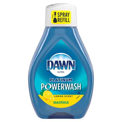 Dawn Platinum Powerwash Lemon Scent Liquid Dish Spray Refill 16 oz 1 pk, Pack of 6