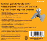 Landscapers Select GT50104 Lawn Sprinkler, Female, Round, Zinc