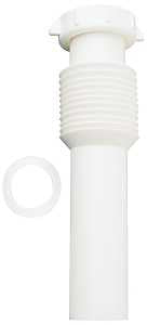 Plumb Pak PP21201 Sink Tailpiece, 1-1/2 in, 12 in L, Slip-Joint, Plastic