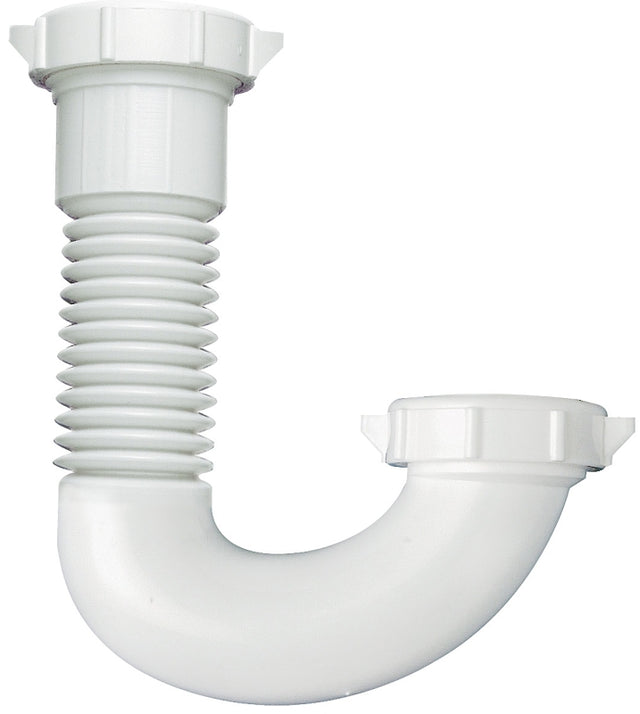 Plumb Pak PP21250 J-Bend, 1/2 x 1-1/4 in, Plastic, White