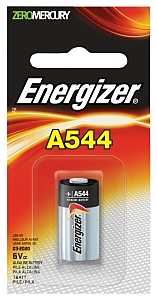 Energizer A544BPZ Zero-Mercury Battery, 6 V Battery, 178 mAh, A544 Battery, Alkaline Manganese Dioxide