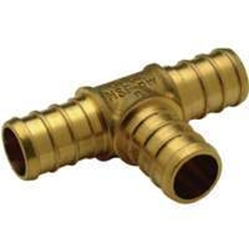 Zurn QQT222GX Hose Tee, 3/8 in, Brass, Pack of 100