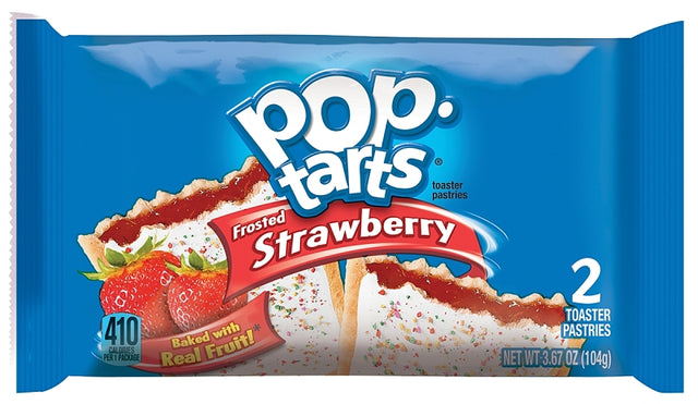 Pop-Tarts POPTARTS Frosted Toaster Pastry, Strawberry Flavor, 3.67 oz, Pack of 6