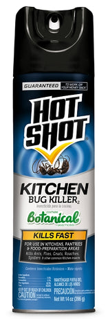 Hot Shot 4470-6 Kitchen Bug Killer, Liquid, Indoor, 14 oz Aerosol Can