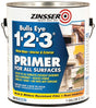 Zinsser 02001 Primer, 450 sq-ft/gal Coverage Area, White, 1 gal, Pack of 4