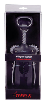 Rabbit Black Stainless Steel Cork Remover