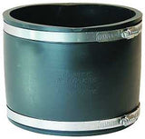 Fernco P1056-66 Flexible Coupling, 6 in, PVC, Black, 4.3 psi Pressure