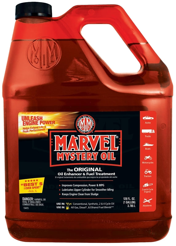 Marvel Mystery Oil MM14R Fuel and Oil Additive, 1 gal, Liquid