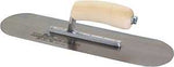 Marshalltown SP14 Pool Trowel, Hardened Steel Blade, Curved Handle, Wood Handle, 4 in OAW
