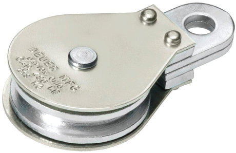 Deuer DB-20G Gable Block, Fixed Eye, 1/4 in Rope, 480 lb Working Load, 2 in Sheave