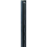 Knape & Vogt 80 80 BLK 24 Series Shelf Standard, Black, 320 lb, 16 ga Thick Material, 5/8 in W, 24 in H, Steel