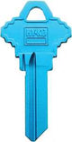 Hy-Ko 14010SC1 Key Blank, Aluminum, Painted, For: Schlage Vehicle Locks, Pack of 10