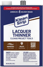 Klean Strip GML170SC Lacquer Thinner, Liquid, Characteristic Ketone, Clear, 1 gal Can, Pack of 4