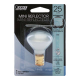 Feit Electric BP25R14N/CAN Incandescent Bulb, Grey Lamp, 2-5/8 in H Dimensions, 25 W, R14 Lamp, 150 Lumens, Pack of 6