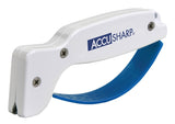 Accusharp 001C Knife Sharpener, Diamond-Honed Tungsten Carbide Abrasive, Plastic Handle