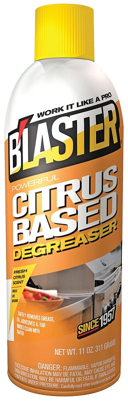 B'laster 16-CBD Degreaser, 11 oz Aerosol Can, Liquid, Citrus