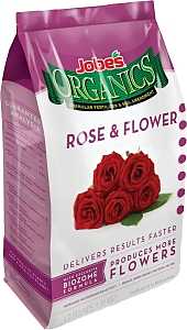Jobes 09426 Rose and Flower Organic Plant Food, 4 lb Bag, Granular, 3-4-3 N-P-K Ratio