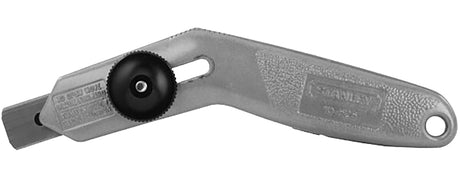 STANLEY 10-525 Carpet Knife, 3/4 in W Blade, HCS Blade, Angled Handle, Gray Handle