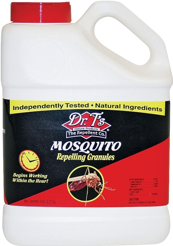 Havahart Dr. T's DT336 Mosquito Repellent Granular, Solid, Citrus Mint, 5 lb Jug