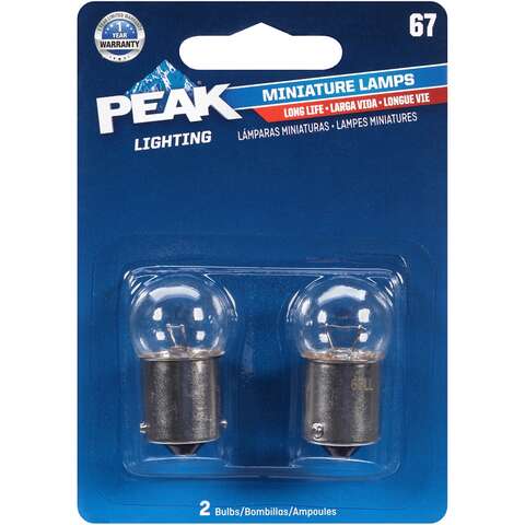 Peak Incandescent Fog/Forward Miniature Automotive Bulb 67