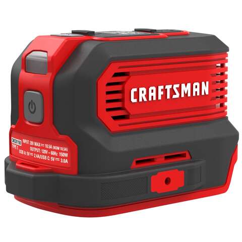 Craftsman V20 20 V 150 W 1 outlets Power Inverter