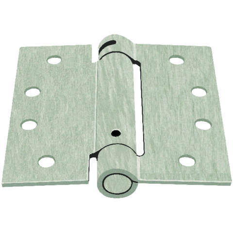 Ace 4 in. L Satin Nickel Self Closing Hinge 1 pk