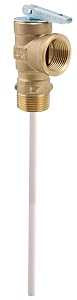 Watts 100XL-8-125 Relief Valve, 3/4 in, MNPT x FNPT, Brass Body